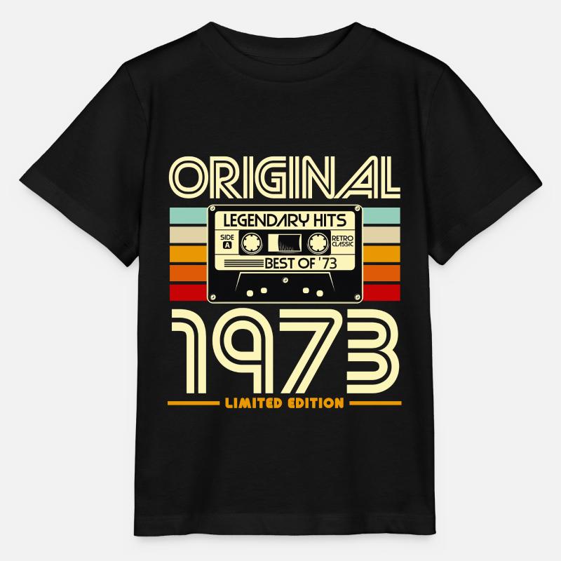 Original 1973 Retro Cassette - Stanley/Stella MINI CREATOR Kids’ T-Shirt - black