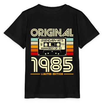 1985 Cassette Retro Légende Hits - T-shirt bio MINI CREATOR Stanley/Stella Enfant - noir - Devant - Mikhail (115cm)