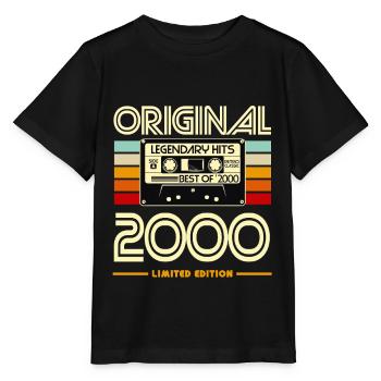 Cassette Original 2000 Retro Hits - T-shirt bio MINI CREATOR Stanley/Stella Enfant - noir - Devant - Mikhail (115cm)