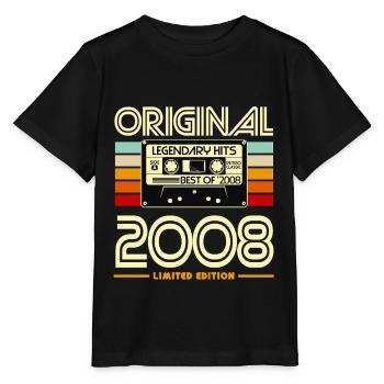Original Cassette 2008 Legend Hits - T-shirt bio MINI CREATOR Stanley/Stella Enfant - noir - Devant - Mikhail (115cm)