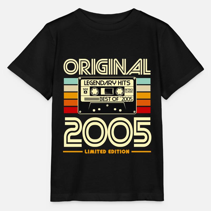 Originalkassette Retro von 2005 - Stanley/Stella Kinder T-Shirt MINI CREATOR  - Schwarz