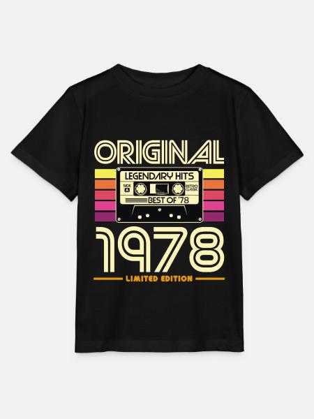 Kassetten-Retro-Ausgabe 1978 - Stanley/Stella Kinder T-Shirt MINI CREATOR - Schwarz