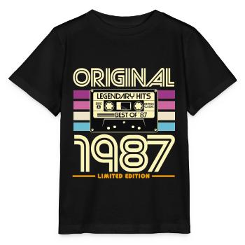 Original 1987 Limited Edition - Stanley/Stella MINI CREATOR Kids’ T-Shirt - black - Front - Mikhail (115cm)