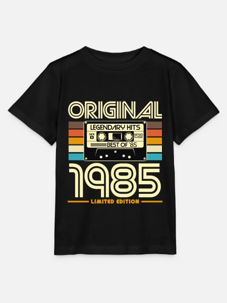Originale limitierte Edition von 1985 - Stanley/Stella Kinder T-Shirt MINI CREATOR - Schwarz
