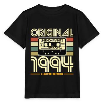 Original 1994 Nostalgia Cassette - Stanley/Stella MINI CREATOR Kids’ T-Shirt - black - Front - Mikhail (115cm)