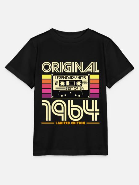 Originale Retro-Hits von 1964 - Stanley/Stella Kinder T-Shirt MINI CREATOR  - Schwarz
