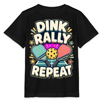 DINK RALLY REPEAT Nickerchen - Stanley/Stella Kinder T-Shirt MINI CREATOR  - Schwarz - Vorne - Mikhail (115cm)