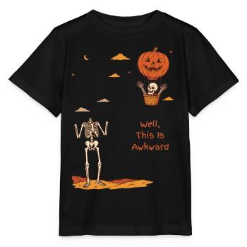 Nun, das ist das peinliche Halloween des kopflosen Skeletts - Stanley/Stella Kinder T-Shirt MINI CREATOR  - Schwarz - Vorne - Mikhail (115cm)