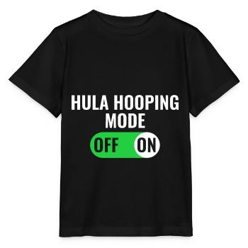 Hula Hooping mode to sport hoop - Stanley/Stella MINI CREATOR Kids’ T-Shirt - black - Front - Mikhail (115cm)