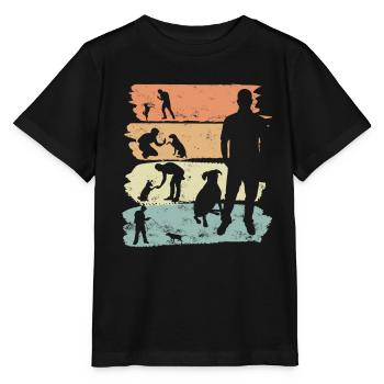 Hundetrainer Hundeschule Hundetraining Geschenk - Stanley/Stella Kinder T-Shirt MINI CREATOR  - Schwarz - Vorne - Mikhail (115cm)