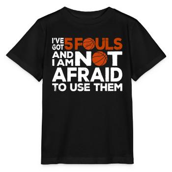 Hoops Basketball Player Streetball Hooping 5 Fouls - Stanley/Stella MINI CREATOR Kids’ T-Shirt - black - Front - Mikhail (115cm)