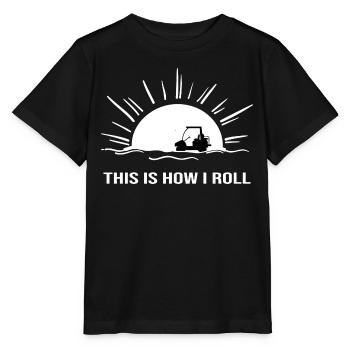 Golf Golf Cart Golfer Golf Club Cart Caddy - T-shirt bio MINI CREATOR Stanley/Stella Enfant - noir - Devant - Mikhail (115cm)