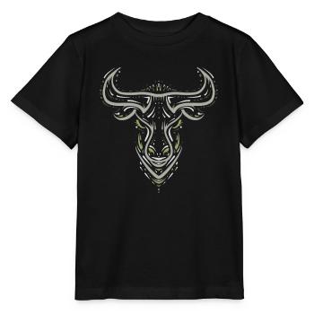 Taurus / Taurus / Zodiac / Viking / Tattoo - Stanley/Stella MINI CREATOR Kids’ T-Shirt - black - Front - Mikhail (115cm)