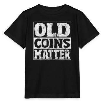 Münzsammler Lustige Münzen sammeln Numismatik - Stanley/Stella Kinder T-Shirt MINI CREATOR  - Schwarz - Vorne - Mikhail (115cm)