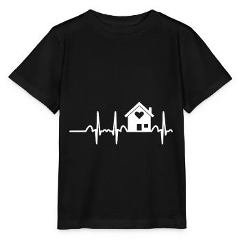 Client Hausbau - Herzschlag Topping-out ceremony - Stanley/Stella MINI CREATOR Kids’ T-Shirt - black - Front - Mikhail (115cm)