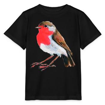 Rouge-gorge - T-shirt bio MINI CREATOR Stanley/Stella Enfant - noir - Devant - Mikhail (115cm)