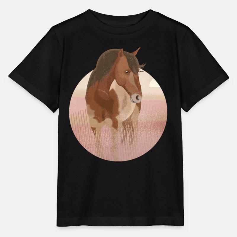 Wild Horse - Stanley/Stella Kinder T-Shirt MINI CREATOR  - Schwarz