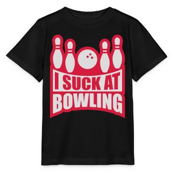 Je suis nul au bowling - T-shirt bio MINI CREATOR Stanley/Stella Enfant - noir - Devant - Mikhail (115cm)