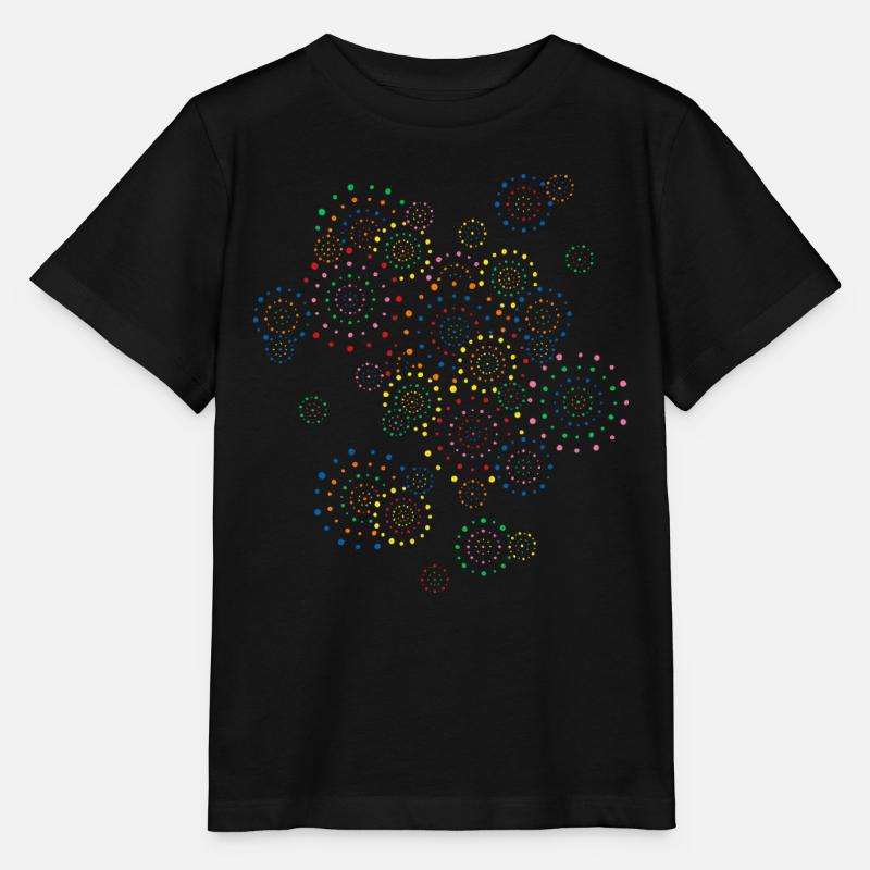 Feu d’artifice - T-shirt bio MINI CREATOR Stanley/Stella Enfant - noir