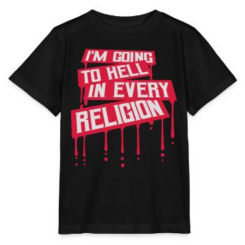 in going to hell - Stanley/Stella MINI CREATOR Kids’ T-Shirt - black - Front - Mikhail (115cm)