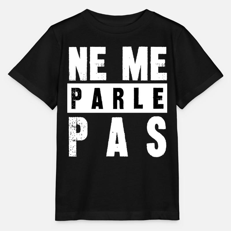 ne me parle pas - T-shirt bio MINI CREATOR Stanley/Stella Enfant - noir