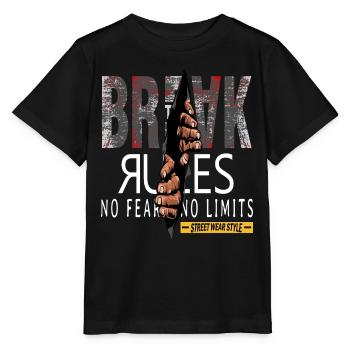 Break Rules - Regeln Brechen - Stanley/Stella Kinder T-Shirt MINI CREATOR  - Schwarz - Vorne - Mikhail (115cm)