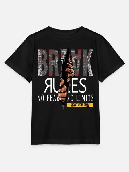 Break Rules - Regeln Brechen - Stanley/Stella Kinder T-Shirt MINI CREATOR  - Schwarz