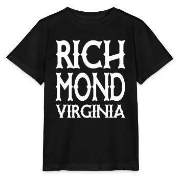 Richmond - Virginie - États-Unis USA - T-shirt bio MINI CREATOR Stanley/Stella Enfant - noir - Devant - Mikhail (115cm)