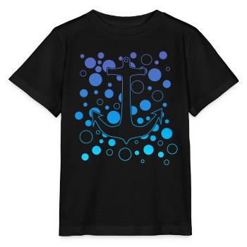 Anker Skipper Kapitän - Stanley/Stella Kinder T-Shirt MINI CREATOR  - Schwarz - Vorne - Mikhail (115cm)