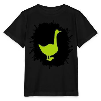gans splatter - Stanley/Stella Kinder T-Shirt MINI CREATOR  - Schwarz - Vorne - Mikhail (115cm)