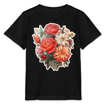 Bouquet - T-shirt bio MINI CREATOR Stanley/Stella Enfant - noir - Devant - Mikhail (115cm)