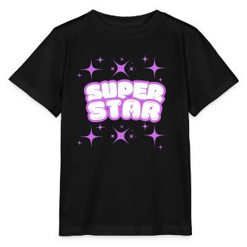 SUPER STAR - Stanley/Stella MINI CREATOR Kids’ T-Shirt - black - Front - Mikhail (115cm)