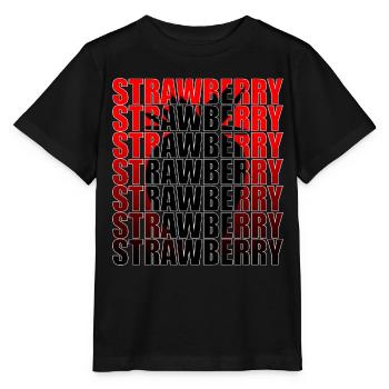 Strawberry - Stanley/Stella MINI CREATOR Kids’ T-Shirt - black - Front - Mikhail (115cm)