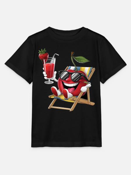 Cherry - Stanley/Stella Kinder T-Shirt MINI CREATOR - Schwarz