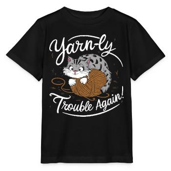 Problème de chat - T-shirt bio MINI CREATOR Stanley/Stella Enfant - noir - Devant - Mikhail (115cm)
