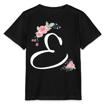Brief und Blumen - Stanley/Stella Kinder T-Shirt MINI CREATOR  - Schwarz - Vorne - Mikhail (115cm)