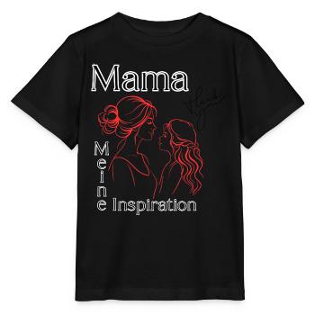 Mama meine Inspiration - Stanley/Stella Kinder T-Shirt MINI CREATOR  - Schwarz - Vorne - Mikhail (115cm)