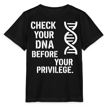 Check your DNA - Stanley/Stella Kinder T-Shirt MINI CREATOR  - Schwarz - Vorne - Mikhail (115cm)