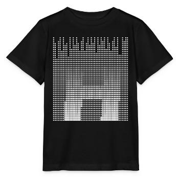 Letter H, name, the letter H - Stanley/Stella MINI CREATOR Kids’ T-Shirt - black - Front - Mikhail (115cm)