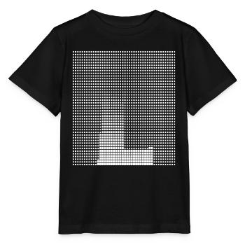 Lettre L, nom, la lettre L - T-shirt bio MINI CREATOR Stanley/Stella Enfant - noir - Devant - Mikhail (115cm)
