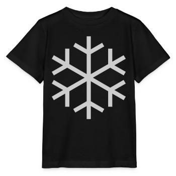 Schneeflocke - Stanley/Stella Kinder T-Shirt MINI CREATOR  - Schwarz - Vorne - Mikhail (115cm)