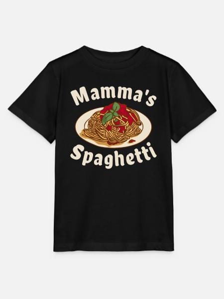 Mamma's Spaghetti - Stanley/Stella Kinder T-Shirt MINI CREATOR  - Schwarz