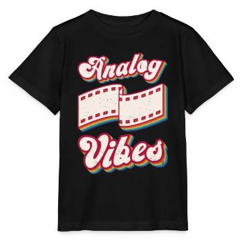 Retro Photographer Vintage Analog Vibes - Stanley/Stella Kinder T-Shirt MINI CREATOR  - Schwarz - Vorne - Mikhail (115cm)