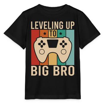 Gaming Gamer Brother Leveling Up To Big Bro - Stanley/Stella MINI CREATOR Kids’ T-Shirt - black - Front - Mikhail (115cm)
