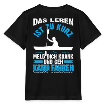 Lustige Kanurennsport | Kanusport Geschenk - Stanley/Stella Kinder T-Shirt MINI CREATOR  - Schwarz - Vorne - Mikhail (115cm)