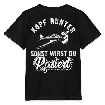 Modellflug Modellbau Modellfliegen | Modellbauer - Stanley/Stella Kinder T-Shirt MINI CREATOR  - Schwarz - Vorne - Mikhail (115cm)