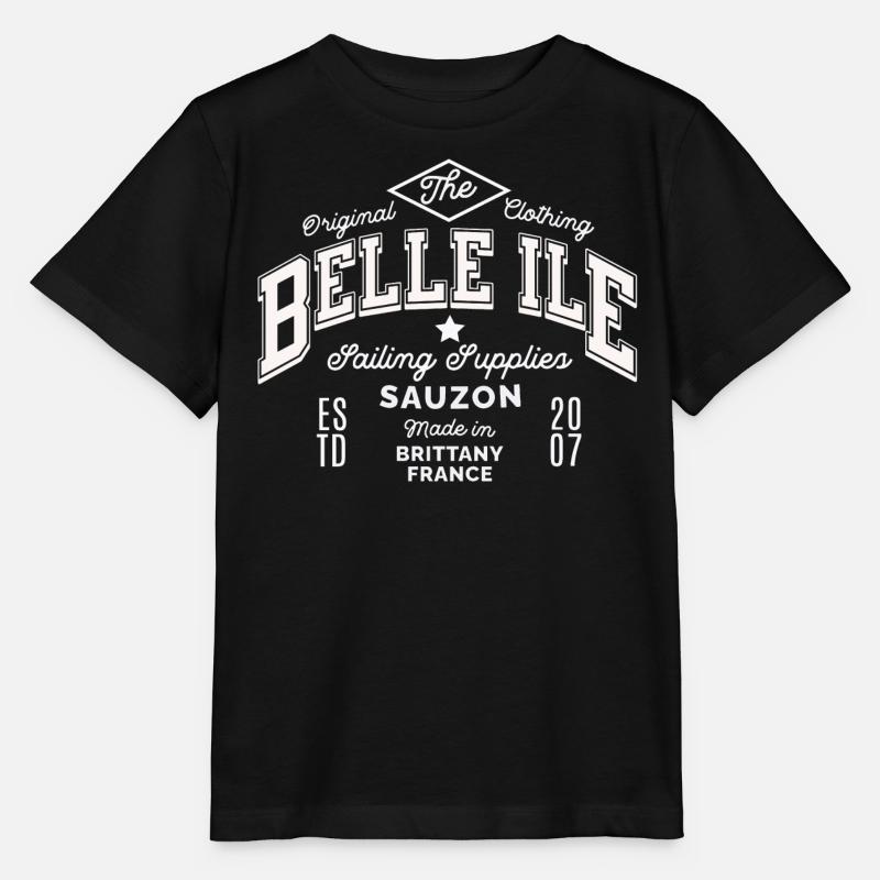 Belle Ile sailing supplies - T-shirt bio MINI CREATOR Stanley/Stella Enfant - noir