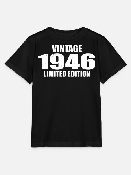 Vintage 1946 Birthday 1946 Retro 1946 - Stanley/Stella MINI CREATOR Kids’ T-Shirt - black