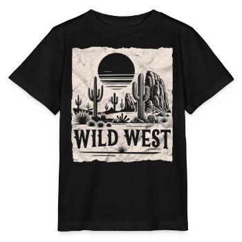 Wilder Westen - Stanley/Stella Kinder T-Shirt MINI CREATOR  - Schwarz - Vorne - Mikhail (115cm)