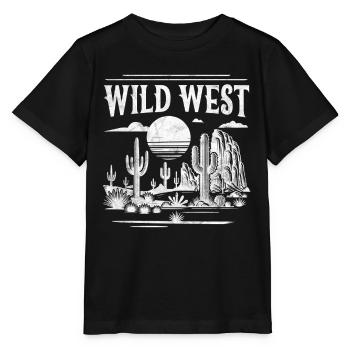 Far West - T-shirt bio MINI CREATOR Stanley/Stella Enfant - noir - Devant - Mikhail (115cm)